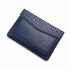 Horizontal  Embossed Notebook Liner Bag Ultra-Thin Magnetic Holster, Applicable Model: 14-15 inch(Dark Blue) - 1