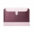 Horizontal Microfiber Color Matching Notebook Liner Bag, Style: Liner Bag (Wine Red), Applicable Model: 11  -12 Inch - 1