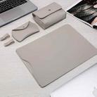 Locked Side Laptop Liner Bag For MacBook 12 inch A1534(4 In Gray) - 1