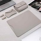 Locked Side Laptop Liner Bag For MacBook Air 13.3 inch A1466/A1369(4 In Gray) - 1