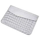 Hand-Woven Computer Bag Notebook Liner Bag, Applicable Model: 15 inch (A1707 / 1990/1398/2141)(Silver) - 1