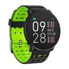 Q88 Smart Watch IP68 Waterproof Men Sports Smartwatch Android Bluetooth Watch Support Heart Rate / Call Reminder / Pedometer / Sleep Monitoring / Tracker(Black Green) - 1