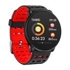 Q88 Smart Watch IP68 Waterproof Men Sports Smartwatch Android Bluetooth Watch Support Heart Rate / Call Reminder / Pedometer / Sleep Monitoring / Tracker(Black Red) - 1