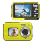 WDC901 3.5m Waterproof 48MP HD Dual Screen Outdoor Sports Digital Camera US Plug(Yellow) - 1