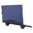 For Samsung Galaxy Book Flex 2020 15.6 inch Leather Laptop Anti-Fall Protective Case With Stand(Dark Blue) - 1