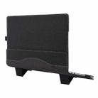 For Samsung Galaxy Book Pro 15.6 inch Leather Laptop Anti-Fall Protective Case With Stand(Black) - 1