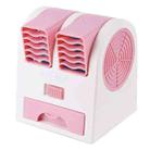 Mini Silent Dual-port Bladeless Cooling Fan(Pink) - 1