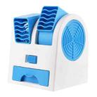 Mini Silent Dual-port Bladeless Cooling Fan(Blue) - 1