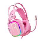 MORADI V10 USB7.1 Gaming Head-mounted Wired Headset with Microphone, Color:Pink - 1