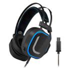 MORADI V10 USB7.1 Gaming Head-mounted Wired Headset with Microphone, Color:Black - 1