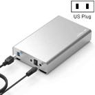 Blueendless U35Q 3.5 Inch Full Metal Mobile Hard Disk Box Type-C/Usb3.0 SATA Serial Desktop PC External Hard Disk Box US Plug (USB 3.0) - 1