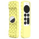 2 PCS Remote Control All-Inclusive Protective Cover, Applicable Model: For Apple TV 4K(Yellow) - 1