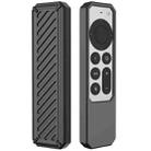 2 PCS Remote Control All-Inclusive Anti-Drop Silicone Protective Cover, Applicable Model: For Apple TV 4K 2021(Black) - 1