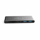 Blueendless Mobile Hard Disk Box Dock Type-C To HDMI USB3.1 Solid State Drive, Style: 6-in-1 (Support M.2 NGFF) - 2