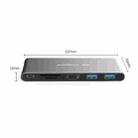 Blueendless Mobile Hard Disk Box Dock Type-C To HDMI USB3.1 Solid State Drive, Style: 6-in-1 (Support M.2 NGFF) - 3
