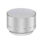 A10 TWS Wireless Bluetooth Mini Portable Speaker, Support TF Card & U Disk & LED(Silver Gray) - 1