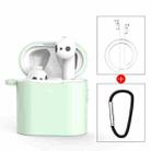 3 PCS For Xiaomi Air 3 in 1 Earphone Silicone Protective Case + Anti-lost Rope + Hook Set(Green) - 1