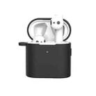 3 PCS For Xiaomi Air 3 in 1 Earphone Silicone Protective Case + Anti-lost Rope + Hook Set(Black) - 2