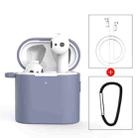 3 PCS For Xiaomi Air 3 in 1 Earphone Silicone Protective Case + Anti-lost Rope + Hook Set(Grey) - 1