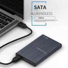 Blueendless U23T 2.5 inch Mobile Hard Disk Case USB3.0 Notebook External SATA Serial Port SSD, Colour: Silver - 7