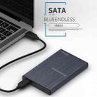 Blueendless U23T 2.5 inch Mobile Hard Disk Case USB3.0 Notebook External SATA Serial Port SSD, Colour: Type-C to USB (Black) - 7