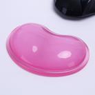 Heart-shaped Transparent Silicone Mouse Pad Non-slip Crystal Wrist Mouse Pad(Red) - 1