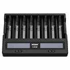 XTAR 8-Slot Battery Charger LCD Display Charger QC3.0 Type C Fast Charger for 21700 / 18650 Battery, Model: VC8 - 1