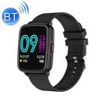 I68 Song Playback Lasting Battery Life Bluetooth Call Smart Bracelet, Colour: Black Silicone - 1