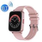 I68 Song Playback Lasting Battery Life Bluetooth Call Smart Bracelet, Colour: Pink Silicone - 1