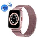 I68 Song Playback Lasting Battery Life Bluetooth Call Smart Bracelet, Colour: Pink Steel - 1