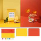 60 X 60cm Non-Reflective Matte PVC Board Double-Sided Solid Color Photo Background Board Filming Photography Props(Orange + Yellow) - 1