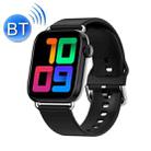 QY03 Smart Business Watch Heart Rate Blood Pressure Step Information Push Sports Bracelet, Colour: Black Silicone - 1