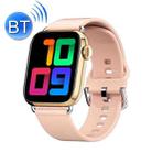 QY03 Smart Business Watch Heart Rate Blood Pressure Step Information Push Sports Bracelet, Colour: Gold Silicone - 1