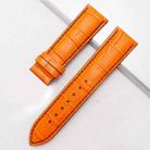 MD005 First Layer Leather Watch Band  For Mido MULTIFORT, Size:  22 x 20mm(Orange Black Line) - 1