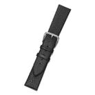 Chain Calfskin Lizard Pattern Watch Band, Size: Strap Width  14mm(Black Silver Pin Buckle) - 1