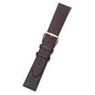 Chain Calfskin Lizard Pattern Watch Band, Size: Strap Width  14mm(Brown Rose Gold Pin Buckle) - 1