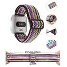 For Fitbit Versa Watch Band Braided Jacquard Adjustable Strap Nylon Watch Band(V2-6) - 3