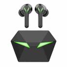 W-21 No delay TWS Wireless Bluetooth 5.1 Gaming Earphone with Breathing Light(Black) - 1