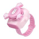 3211 Gyro Cartoon Watch Fan USB Charging Mini Kids Fan(Pink) - 1