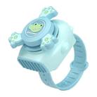 3211 Gyro Cartoon Watch Fan USB Charging Mini Kids Fan(Green) - 1