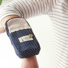 Polka Dot Small Flower Cloth Sports Running Double Arm Bag, Color:Small Navy Blue - 5