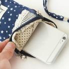 Polka Dot Small Flower Cloth Sports Running Double Arm Bag, Color:Small Navy Blue - 6