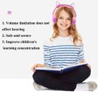 LX-K06 3.5mm Wired Children Learning Luminous Cat Ear Headset, Cable Length: 1.2m(Pink) - 5