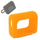 For JBL GO3 Bluetooth Speaker Silicone Cover Portable Protective Case with Carabiner(Orange) - 1