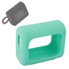 For JBL GO3 Bluetooth Speaker Silicone Cover Portable Protective Case with Carabiner(Mint Green) - 1