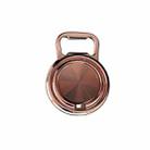 3 PCS Bottle Opener Folding Metal Mobile Phone Bracket Ring Buckle Bracket Car Magnets Live Desktop Bracket(Rose Gold) - 1