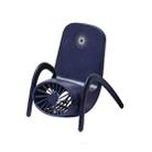 Mobile Phone Holder Small Fan USB Charging With Breathing Light Mini Desktop Fan Holder(Royal Blue) - 1