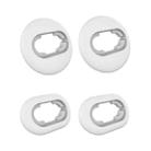 2 Sets Bluetooth Earphone Silicone Earplug Caps For Samsung Galaxy Buds Live(White-2 Pairs) - 1