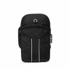 YOBAN Cycling Running Outdoor Sports Arm Bag Waterproof Oxford Cloth Reflective Fitness Wrist Bag(Black) - 1