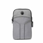 YOBAN Cycling Running Outdoor Sports Arm Bag Waterproof Oxford Cloth Reflective Fitness Wrist Bag(Light Grey) - 1